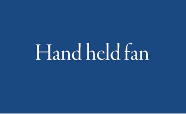 Hand held fan